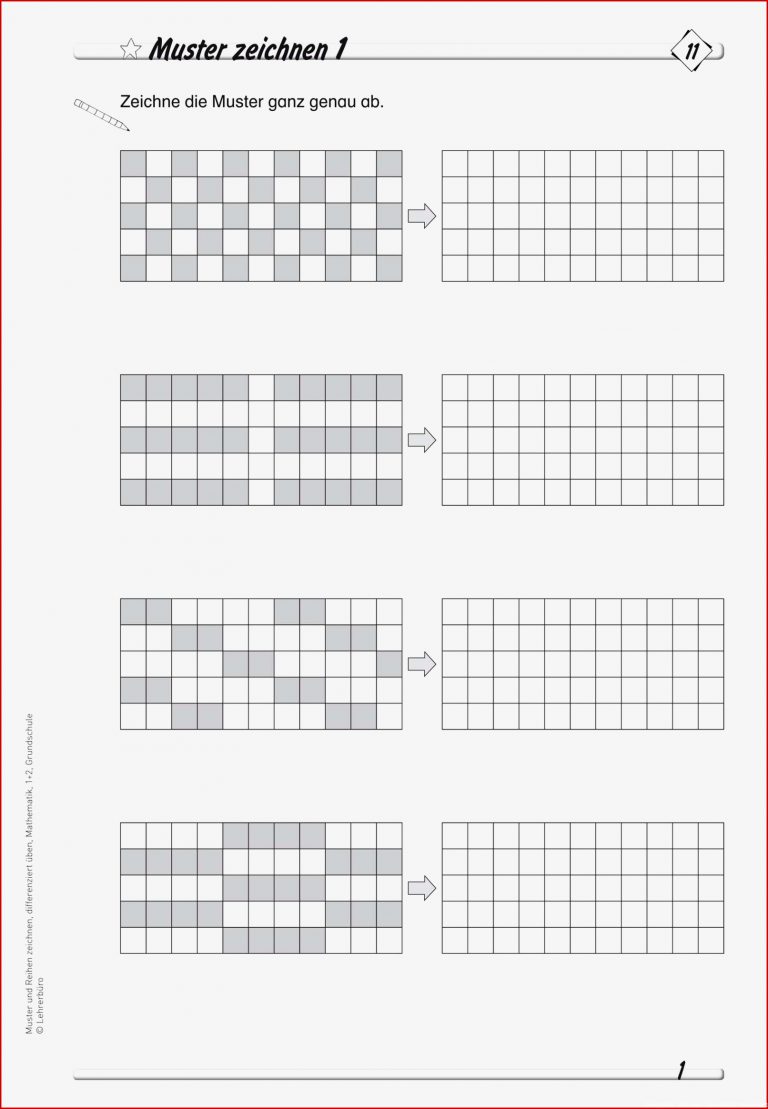 Muster Arbeitsblatt Grundschule