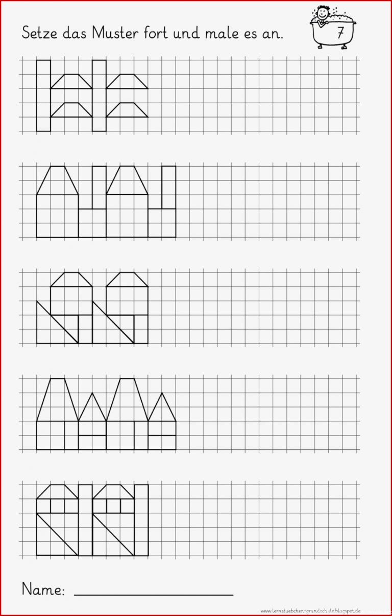 Muster fortsetzen Und Anmalen 3