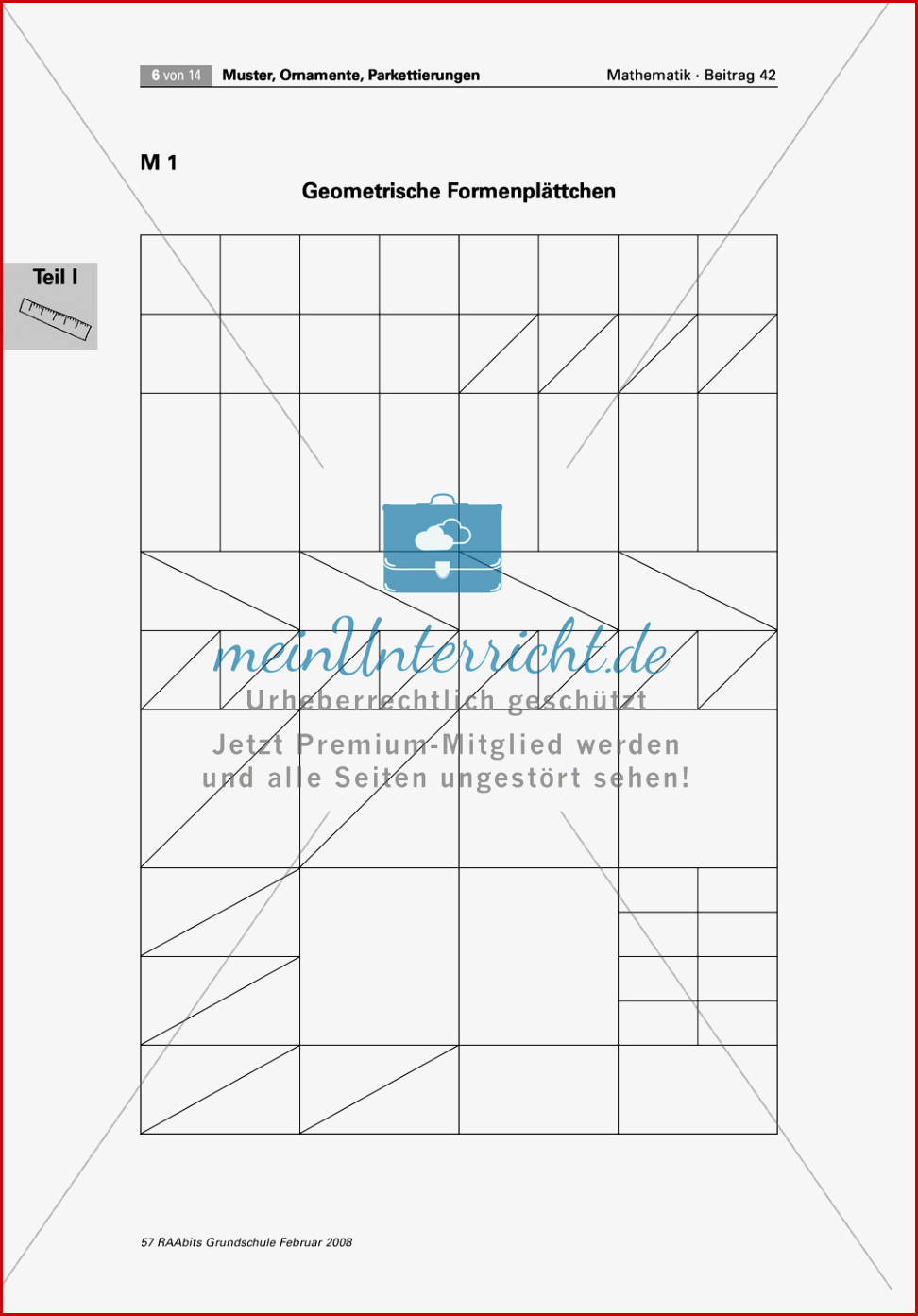 Muster Zeichnen Grundschule Arbeitsblatt