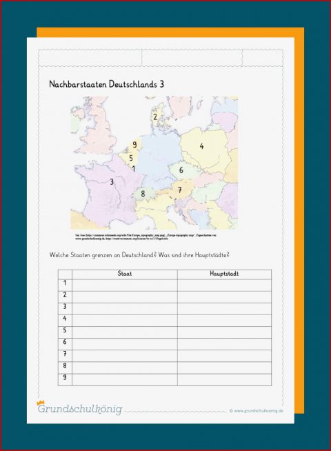 Nachbarländer Deutschlands