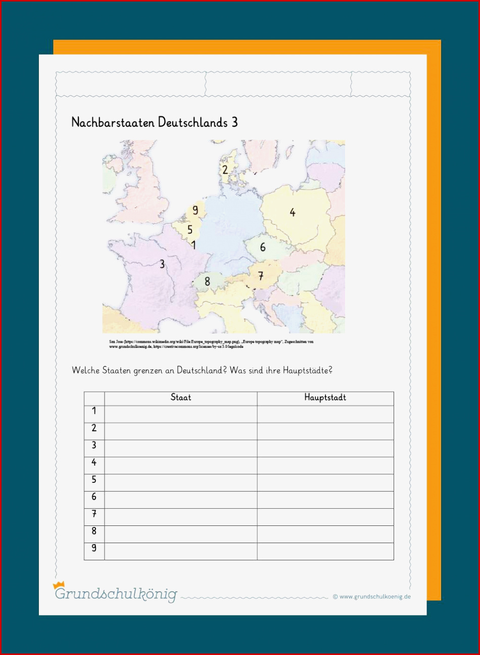 Nachbarländer Deutschlands