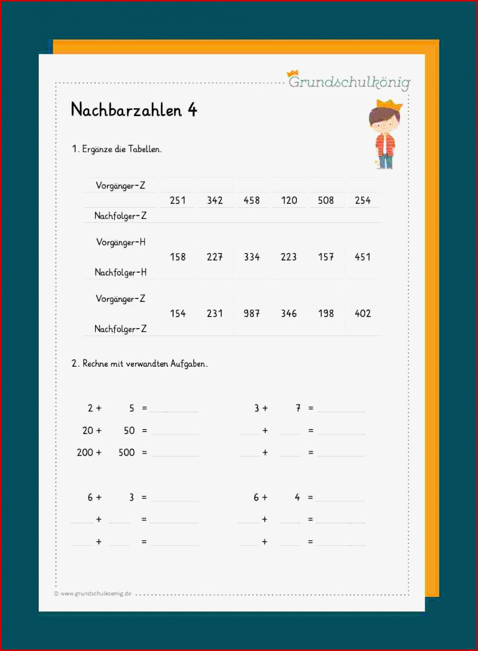 Nachbarzahlen Im Zahlenraum 1000