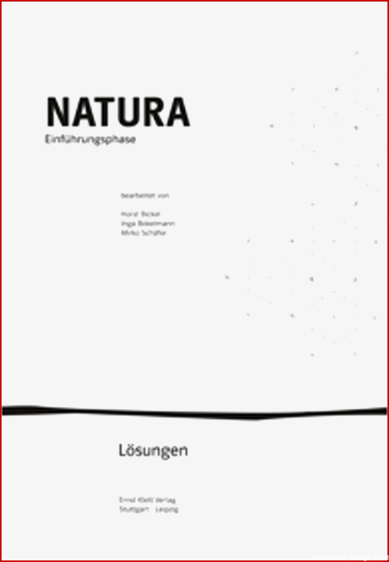 Natura Biologie Für Gymnasien Oberstufe Lösungen