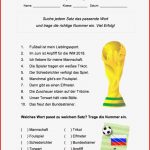 Neu Ein Kostenloses Arbeitsblatt Zur Fußball Wm 2018 In