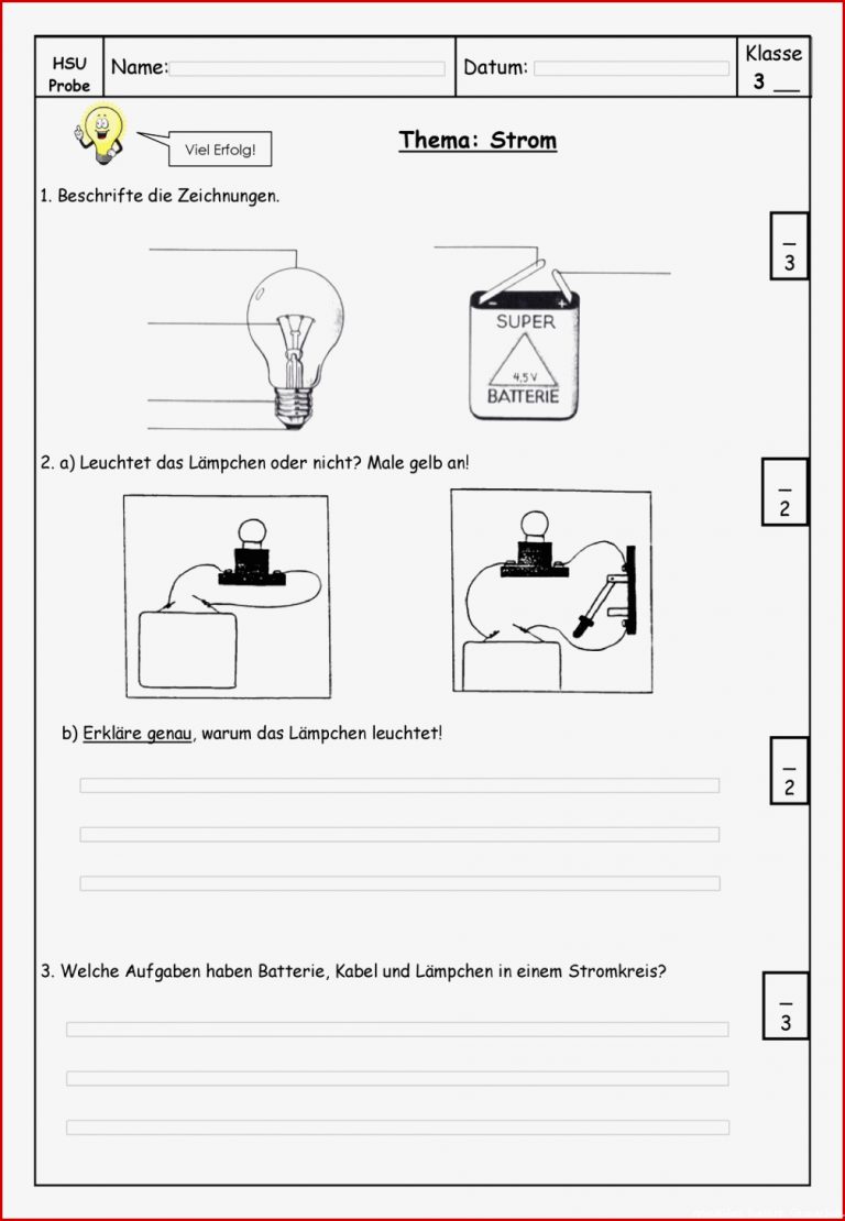 Neu Strom Klasse 4