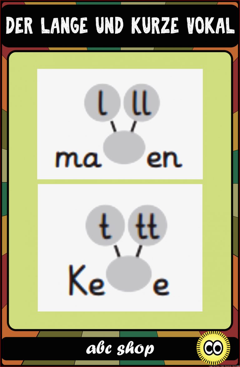 Neue Abs Zum thema Langer Und Kurzer Vokal 2020