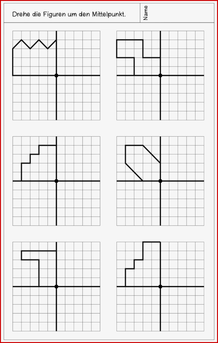 Neue Arbeitsblätter Zur Drehsymmetrie