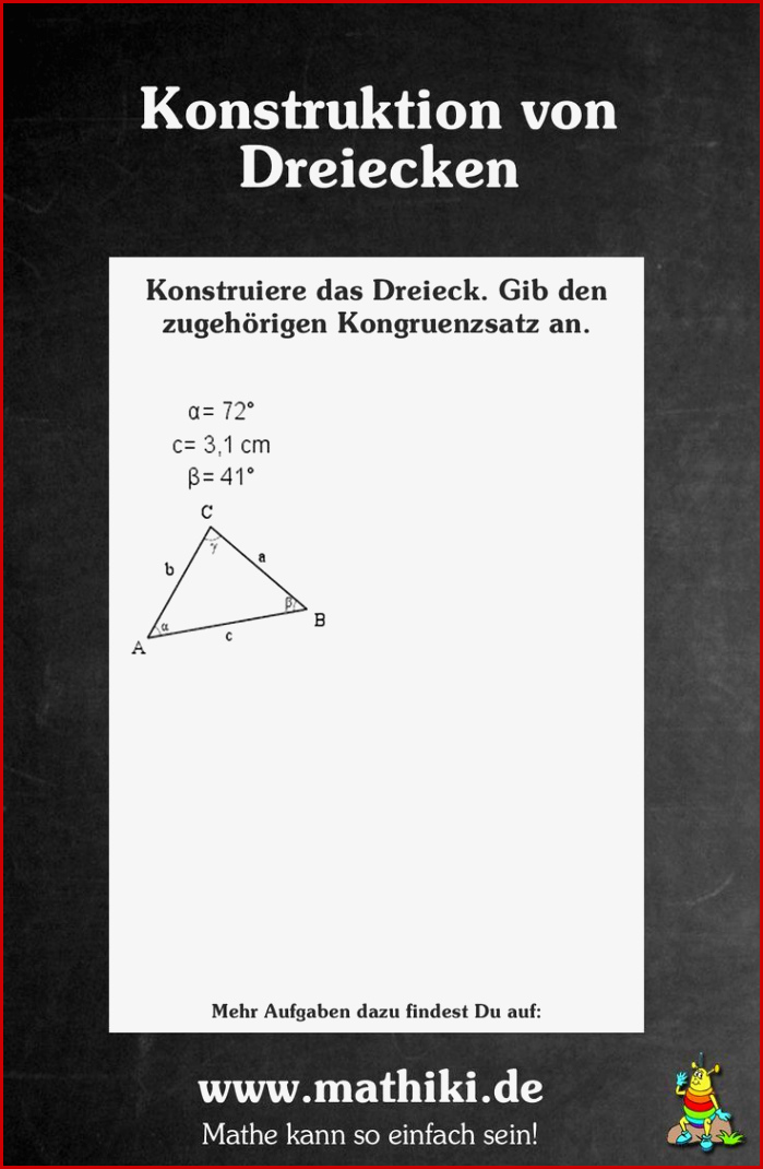 Noch Mehr Mathe Aufgaben Zu Kongruenzsätze Dreiecke