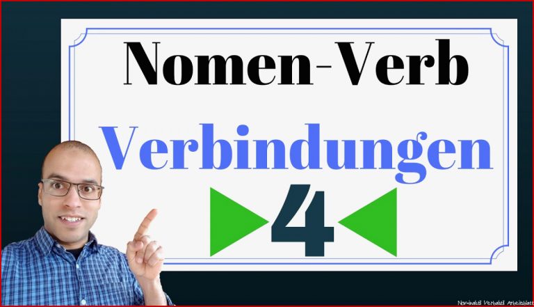 Nomen Verbverbindungen 4 الأسماء المتصلة بأفعال