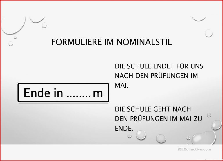 Nominalstil Deutsch Daf Powerpoints