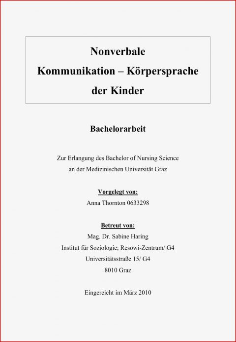 Nonverbale Kommunikation Development