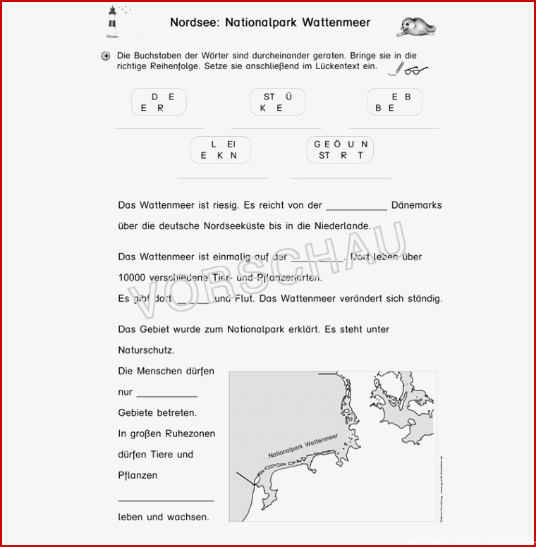 Nordsee Werkstatt für Grundschule