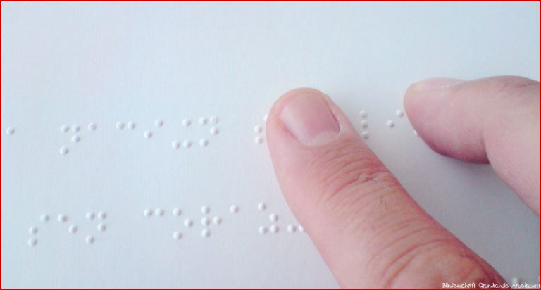 Noten für Blinde – dank Braille