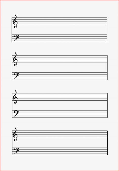 Notenpapier Klavier