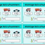 Notrufnummern Fürs Federmäppchen Nachdem Wird Im