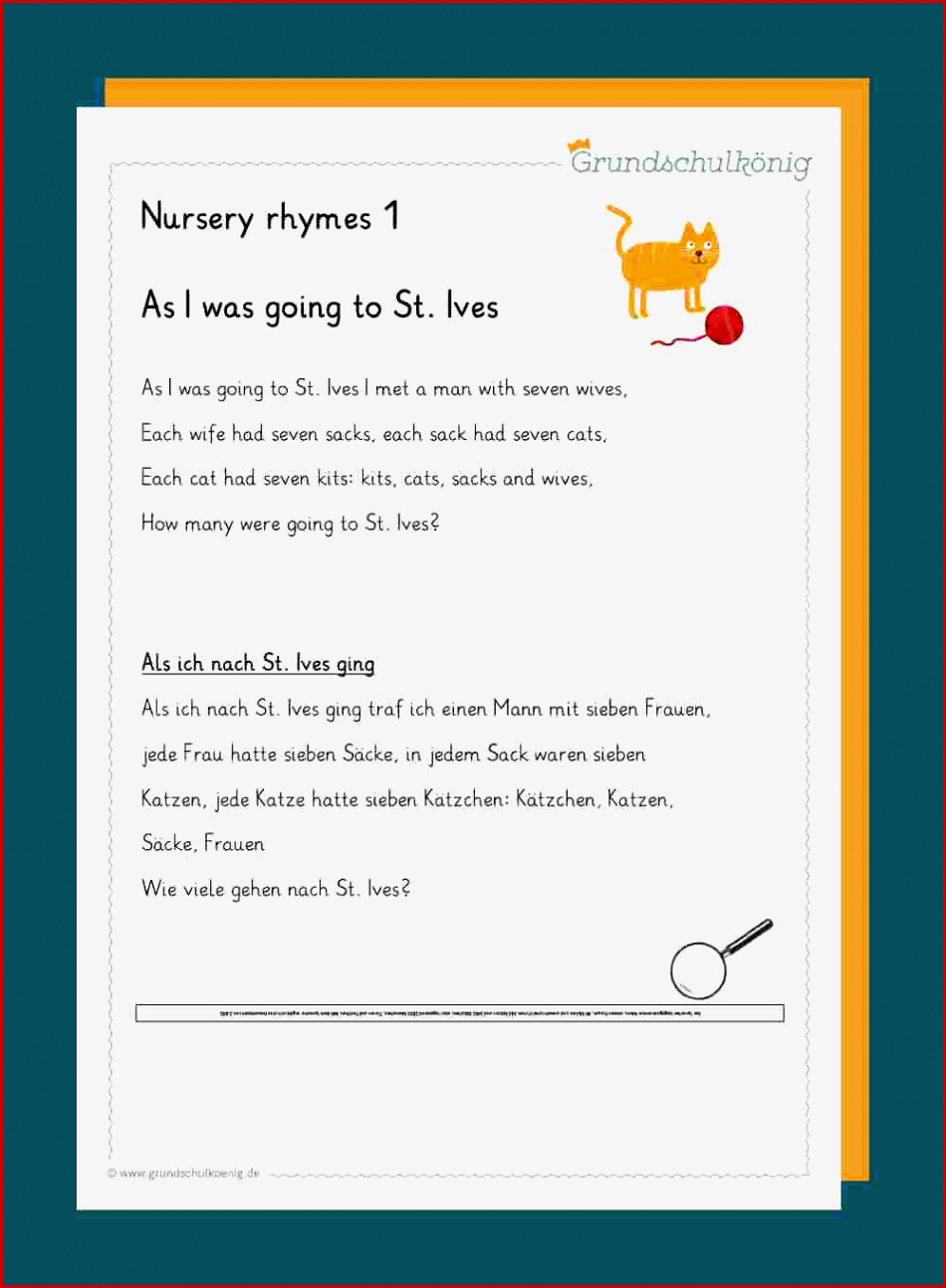 Nursery Rhymes Englische Kinderreime