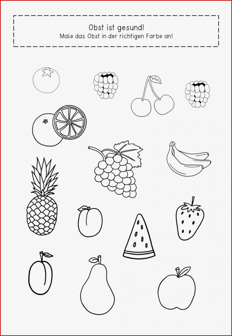 Obst Und Gemüse Arbeitsblätter – Unterrichtsmaterial In