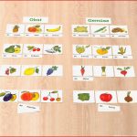 Obst Und Gemüse sortieren Und ordnen Nach Kategorien üben