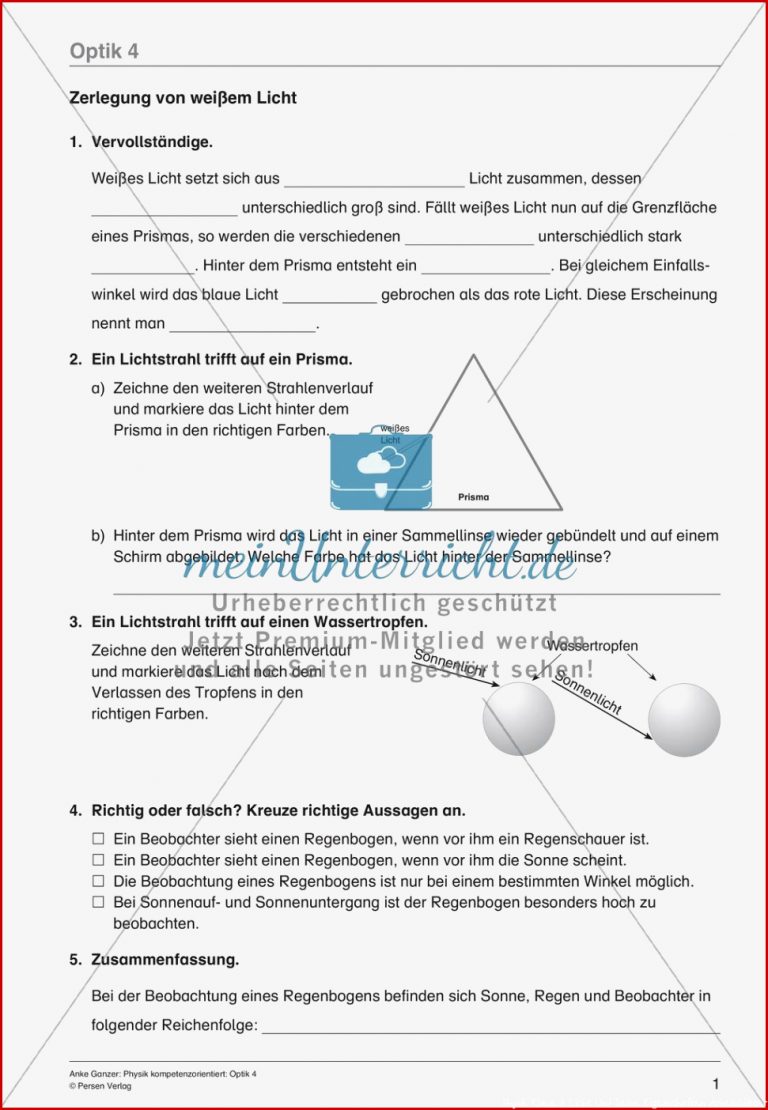 Optik meinUnterricht