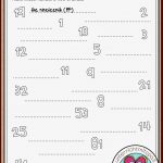 Ordinal Numbers Worksheet – Unterrichtsmaterial Im Fach