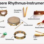 Orff Instrumente Rhythmusinstrumente Plakat Musik