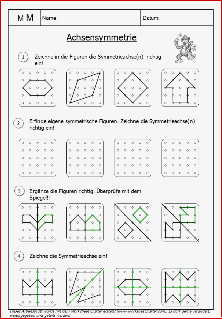 OwlMail Achsensymmetrie am Geobrett