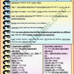 Parative and Superlative Adjectives theory and
