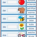 Passende Adjektive Einsetzen