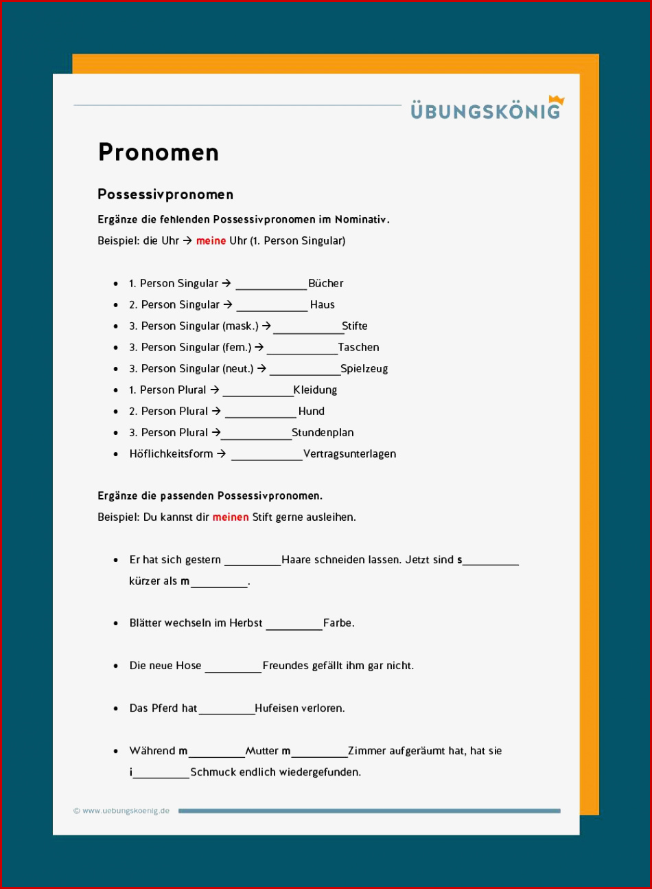Personalpronomen Englisch Klasse 5 Arbeitsblätter