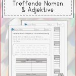 Personenbeschreibung Arbeitsblatt Treffende Nomen Und