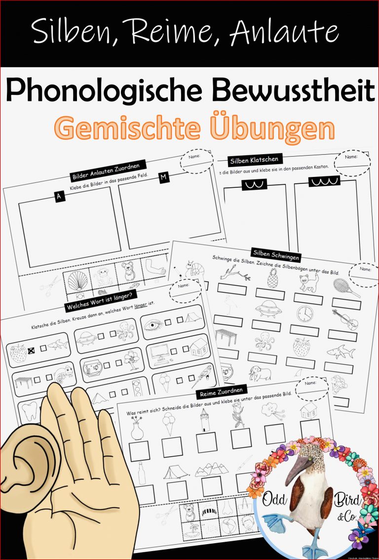 Phonologische Bewusstheit Reime Silben Anlaute