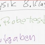 Physik 8 Klasse 1 Probetest Aufgaben