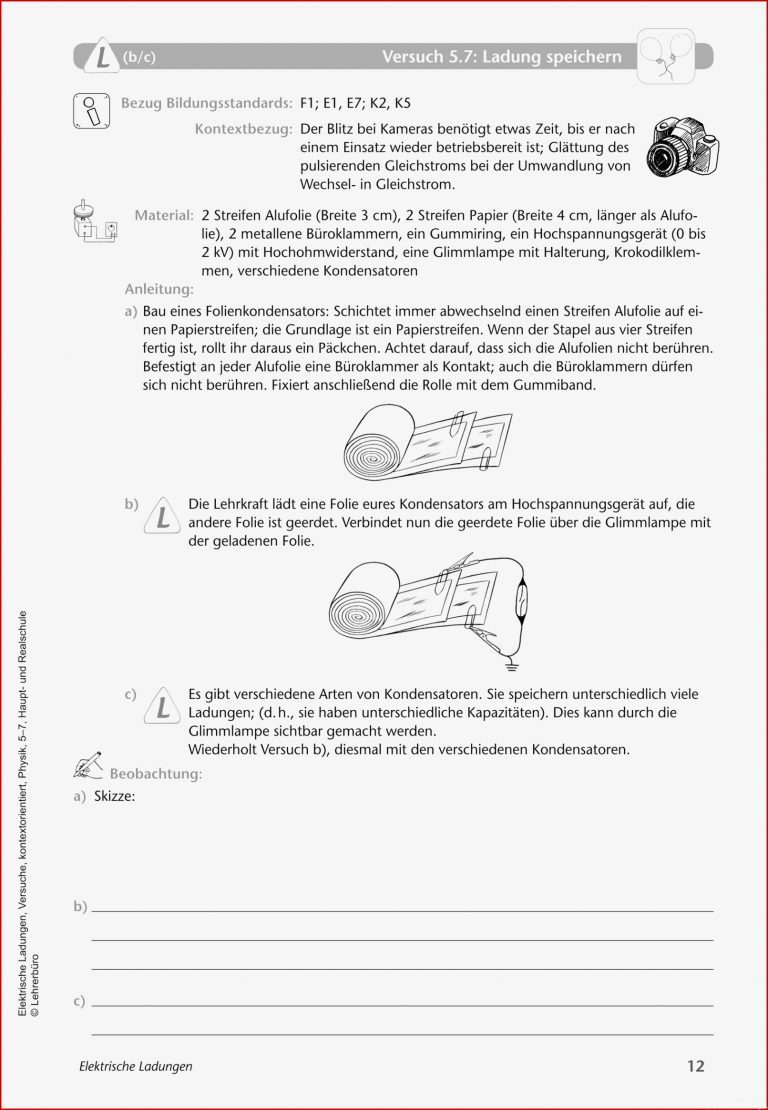 Physik · Arbeitsblätter · Sekundarstufe I · Lehrerbüro