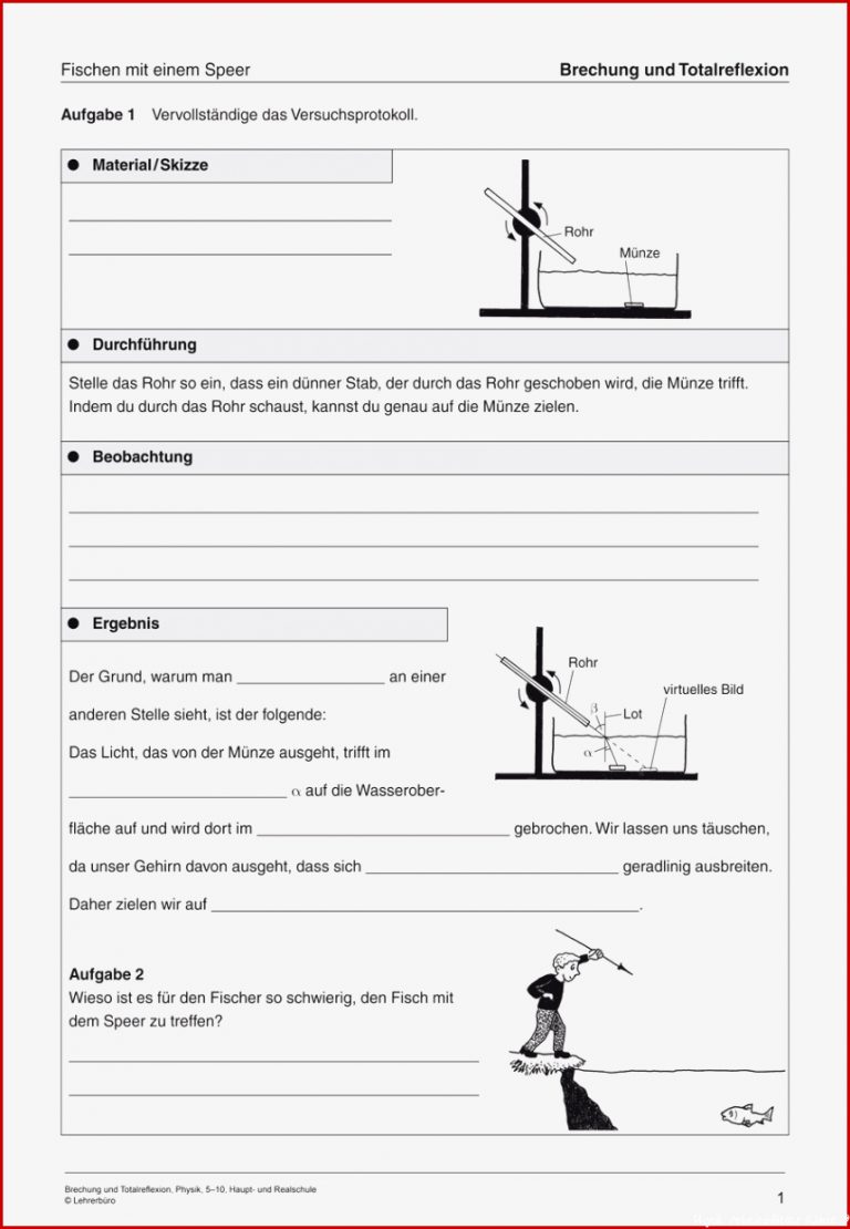 Physik · Arbeitsblätter · Sekundarstufe I · Lehrerbüro