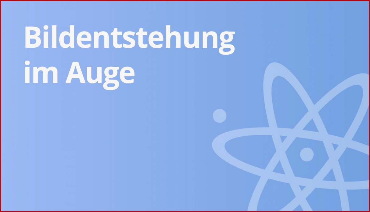 Physik Bildentstehung Im Auge Physikalischer