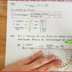 Physik Klasse 8 Die Geschwindigkeit Berechnen Aufschrieb