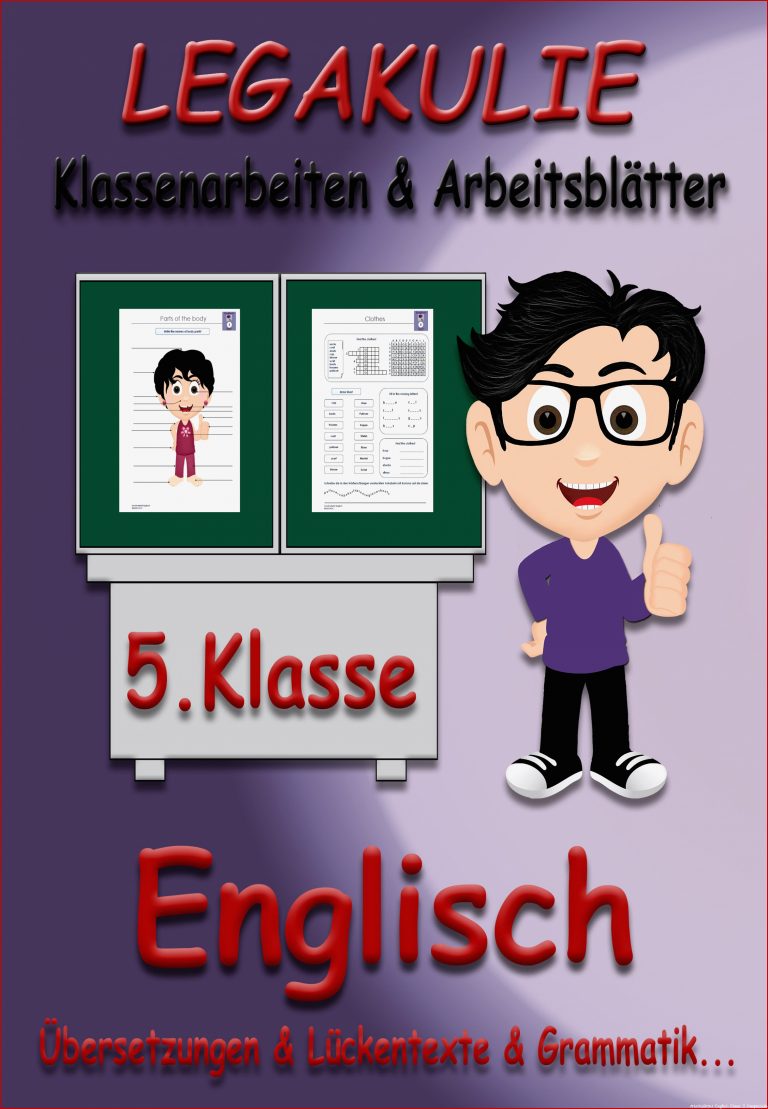 Pin Auf 5.klasse Englisch Arbeitsblatt Klassenarbeit