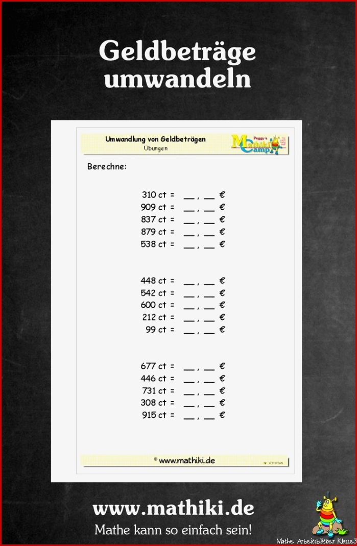 Pin auf Mathe Arbeitsblätter