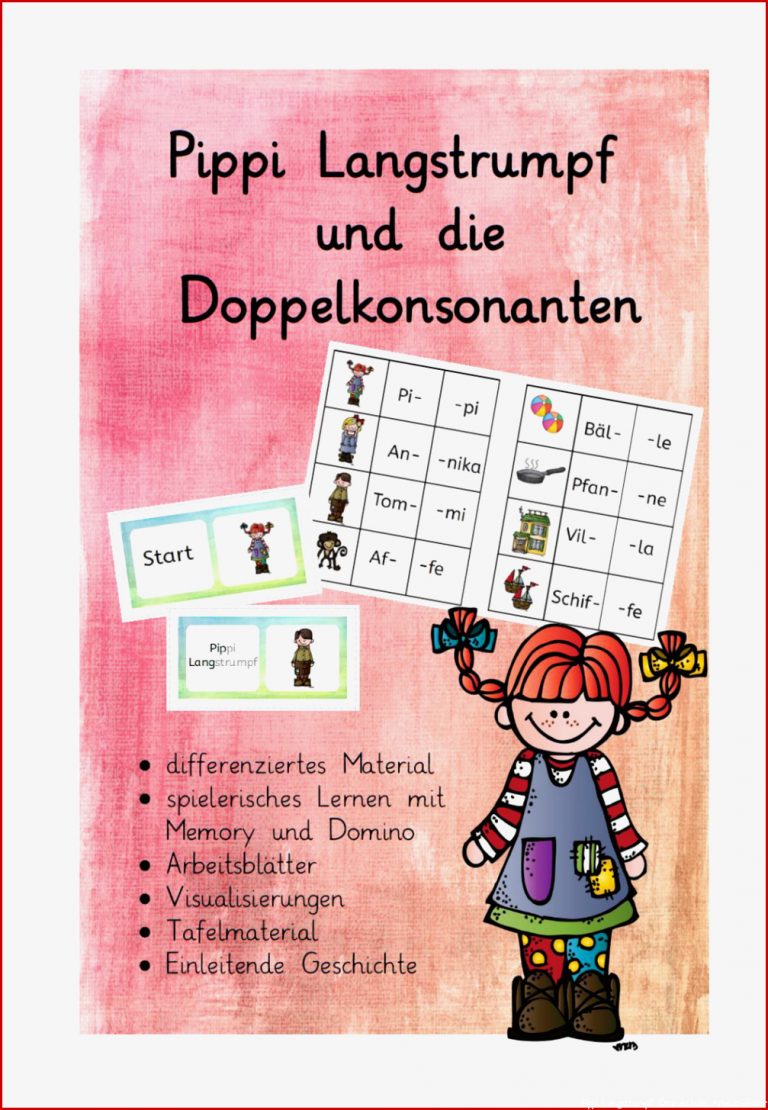 Pippi Langstrumpf und Doppelkonsonanten
