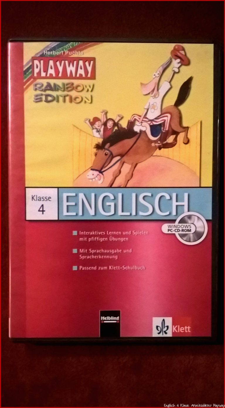 Playway Rainbow Edition Englisch 4.klasse Lernsoftware FÃ¼r Pc Passend Zum Klett-schulbuch