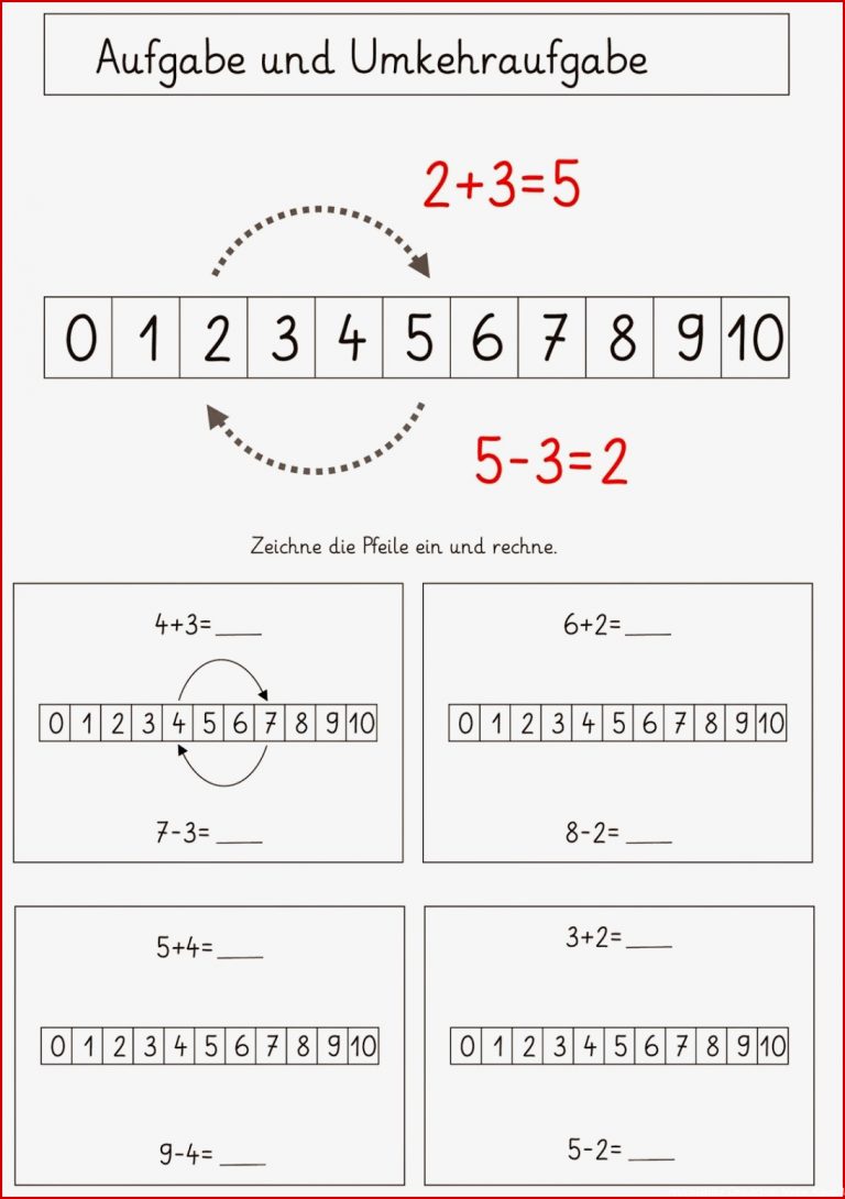 Plusaufgaben Klasse 1 Zum Ausdrucken Mathematik