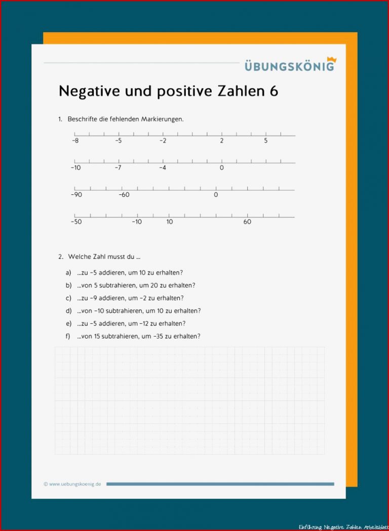 Positive Und Negative Ganze Zahlen