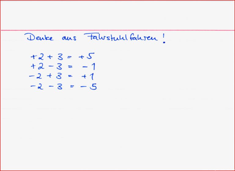 Positive und negative Zahlen ad ren und subtrahieren ǀ