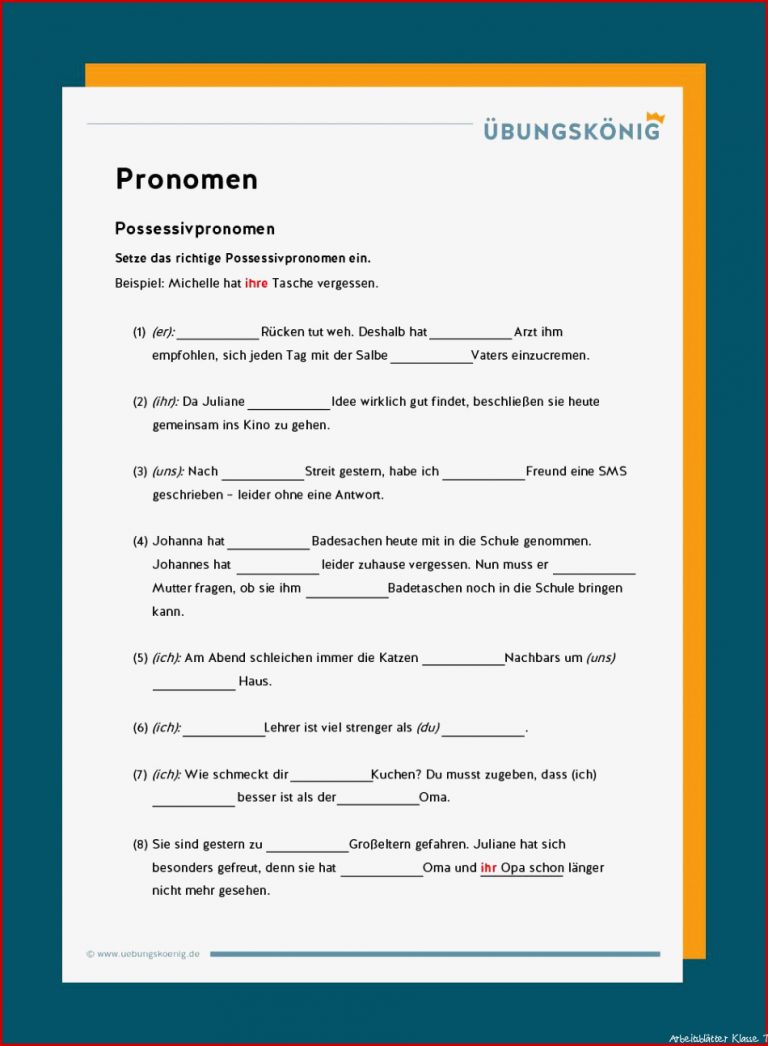 Possessivpronomen