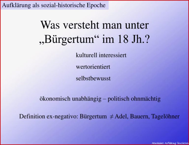 PPT Aufklärung PowerPoint Presentation free