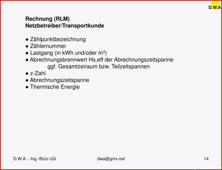 Ppt Dvgw Arbeitsblatt G 685 –gasabrechnung