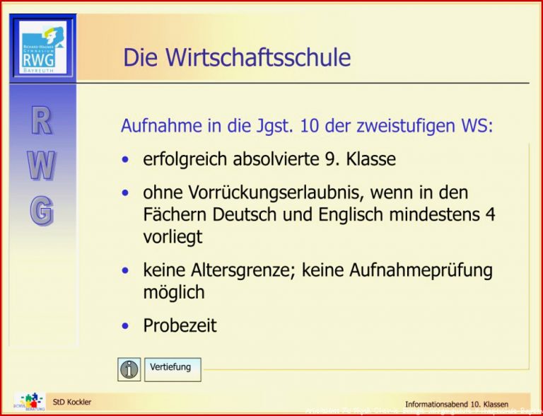 Ppt Informationsabend Für 10 Klassen Powerpoint