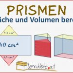 Prismen Eigenschaften Oberfläche Und Volumen Berechnen