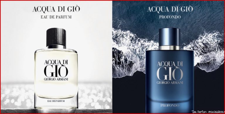 Produktsampling "acqua Di Giò" Von Armani Beauty