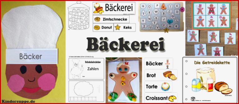 Projekt Baecker und Brot Kindergarten und Kita Ideen